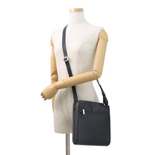 Load image into Gallery viewer, Christian Louboutin Logo Embossed Shoulder Bag Navy PVC Leather
