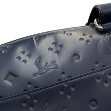 Load image into Gallery viewer, Christian Louboutin Logo Embossed Shoulder Bag Navy PVC Leather
