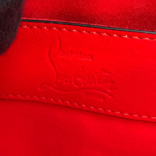 Load image into Gallery viewer, Christian Louboutin Logo Embossed Shoulder Bag Navy PVC Leather
