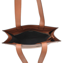 将图像加载到图库查看器中，BURBERRY Logo Tote Bag Black/Brown8093453 Canvas Leather
