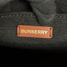 将图像加载到图库查看器中，BURBERRY Logo Tote Bag Black/Brown8093453 Canvas Leather
