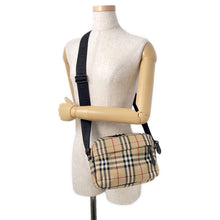 Load image into Gallery viewer, BURBERRY Nova Check Shoulder Bag Beige8084111 Nylon
