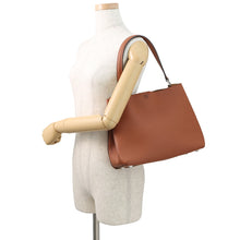 将图像加载到图库查看器中，MCM Logo 2WAY Shoulder Bag BrownMWH6ASR01NE001 Leather
