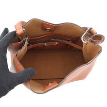 将图像加载到图库查看器中，MCM Logo 2WAY Shoulder Bag BrownMWH6ASR01NE001 Leather
