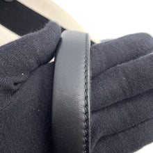 Load image into Gallery viewer, BALENCIAGA Navy Kabas Black/White390346 Canvas Leather Size XS
