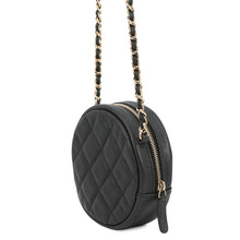 将图像加载到图库查看器中，CHANEL Matelasse Round ChainShoulder Bag BlackA70657 Soft Caviar Leather
