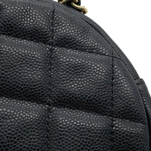 将图像加载到图库查看器中，CHANEL Matelasse Round ChainShoulder Bag BlackA70657 Soft Caviar Leather
