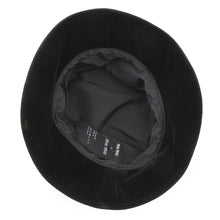 Load image into Gallery viewer, MIUMIU logo bucket hat Size M Black5HC196 Velvet
