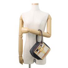 Load image into Gallery viewer, LOUIS VUITTON Square bag Navy/Beige/BrownM52350 Monogram trompe l'oeil

