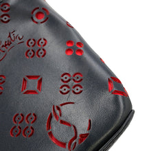 Load image into Gallery viewer, Christian Louboutin Punching Logo 2-Way Shoulder Bag Black/Red Leather
