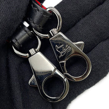 Load image into Gallery viewer, Christian Louboutin Punching Logo 2-Way Shoulder Bag Black/Red Leather
