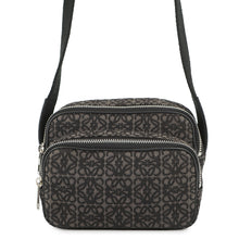 将图像加载到图库查看器中，LOEWE Repeat Anagram Camera Bag Pochette Shoulder Bag Charcoal Grey/BlackB604Z80X01 Canvas Size Mini
