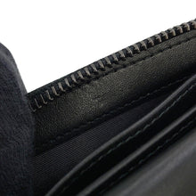 Load image into Gallery viewer, JIMMY CHOO LAWRENCE Star Studded Round Zip Bi-Fold Wallet SilverLAWRENCEAHQ Leather
