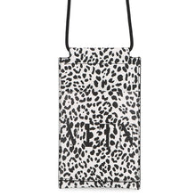 将图像加载到图库查看器中，Valentino Garavani VLTN Logo Pochette Leopard White/BlackWY0P0T13MHK Leather
