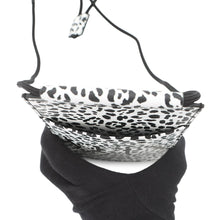 将图像加载到图库查看器中，Valentino Garavani VLTN Logo Pochette Leopard White/BlackWY0P0T13MHK Leather
