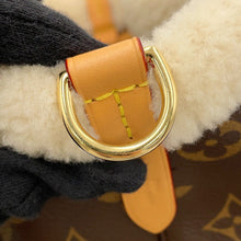 将图像加载到图库查看器中，LOUIS VUITTON Neonoe BrownM46319 Monogram Shearling Size BB
