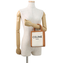 将图像加载到图库查看器中，CELINE Vertical hippopotamus Natural/Tan193302 Canvas Leather Size Mini
