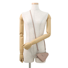 Load image into Gallery viewer, PRADA Saffiano Leather Triangle 2-Way Shoulder Bag Jasmin Flower1NR015 Leather
