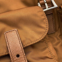 将图像加载到图库查看器中，PRADA Medium Re-Nylon Backpack with Pouch Brandy1BZ811 Nylon Leather
