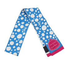 将图像加载到图库查看器中，LOUIS VUITTON Scarf Bandeau Infinity Dot White/Blue/MulticolorM78290 Silk 100%
