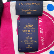 将图像加载到图库查看器中，LOUIS VUITTON Scarf Bandeau Infinity Dot White/Blue/MulticolorM78290 Silk 100%
