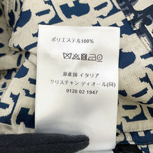 将图像加载到图库查看器中，Dior Oblique Technical Taffeta Jacquard Short Sleeve Anorak Size 36 Blue/Ecru517C52A2970_X5803 Polyester100%
