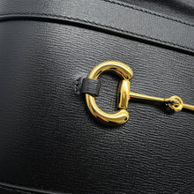 Load image into Gallery viewer, GUCCI Horsebit 1955 bucket bag Black602118 Leather
