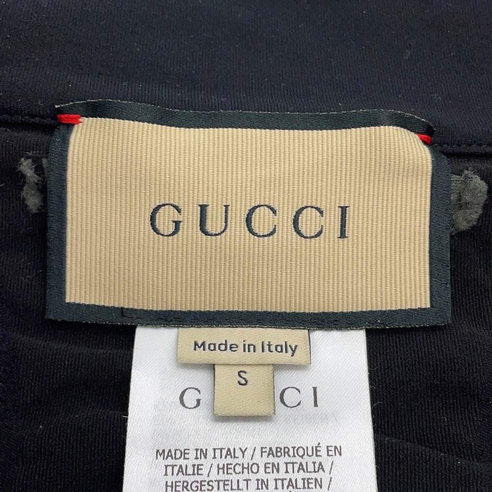 GUCCI Seamless Jersey Zip Jacket Size S Black716747 Nylon90