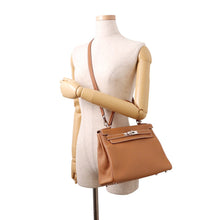 将图像加载到图库查看器中，HERMES Kelly Retourne Gold Togo Leather Size 28
