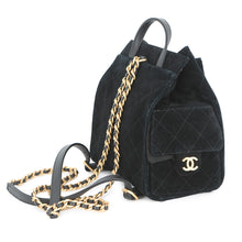 Load image into Gallery viewer, CHANEL CHANEL 25 Backpack BlackAS5600 Suede Calf Leather Size Medium
