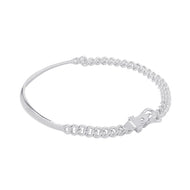 HERMES BoucleSellier Inflexible Necklace Size GM/42 SV925