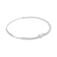 HERMES BoucleSellier Inflexible Necklace Size PM/42H125210B SV925