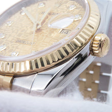 Load image into Gallery viewer, ROLEX Datejust W36mm Stainless Steel K18YG Champagne Computer Dial116233G
