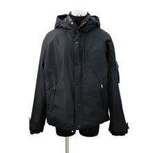 将图像加载到图库查看器中，PRADA Hooded Technical Fabric Down Jacket Size M BlackSGC689 Polyester100%
