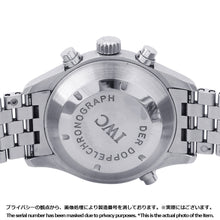 将图像加载到图库查看器中，IWC DoppelChronograph W42mm Stainless Steel Black DialIW371319
