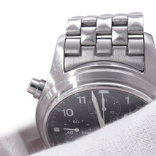 将图像加载到图库查看器中，IWC DoppelChronograph W42mm Stainless Steel Black DialIW371319

