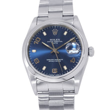 Load image into Gallery viewer, ROLEX Oyster Perpetual Date W34mm Stainless Steel Blue Dial15200
