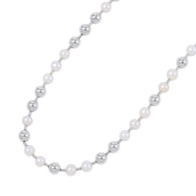 将图像加载到图库查看器中，TIFFANY&amp;Co. Hardware Freshwater Pearl Necklace SV925
