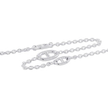 将图像加载到图库查看器中，HERMES Chaine d'Ancre Farandole Necklace Size 120 SV925
