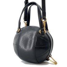 Load image into Gallery viewer, GUCCI GG Logo Basketball Shape 2-Way Shoulder Bag Black/Beige547855 Leather
