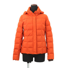 将图像加载到图库查看器中，HERMES Sellier Down Jacket Size M OrangeH800286E Nylon84% Polyurethane16%
