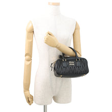 Load image into Gallery viewer, MIUMIU Arcadi Matelasse Mini Black5BB142 Leather Size regular
