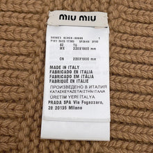 将图像加载到图库查看器中，MIUMIU Wool KnitScarf Scarf Beige5FS048 Virgin Wool70% Cashmere30%
