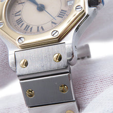 Load image into Gallery viewer, CARTIER Santos Octagon SM W25mm Stainless Steel K18YG Ivory DialW2001683 / 187903
