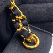 Load image into Gallery viewer, CHANEL Camellia Chain Party Bag Black Satin
