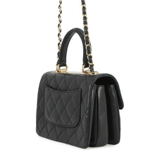 Load image into Gallery viewer, CHANEL Top Handle Mini Flap Bag BlackAS4654 Lambskin Size Mini
