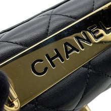 Load image into Gallery viewer, CHANEL Top Handle Mini Flap Bag BlackAS4654 Lambskin Size Mini
