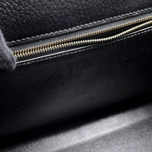 Load image into Gallery viewer, HERMES Kelly Black Ardennes Leather Size 32
