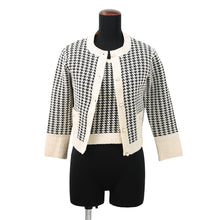 将图像加载到图库查看器中，Dior Houndstooth Ensemble Size 34 White/Black354W05AM324 Cotton35% Polyester28% Nylon19%
