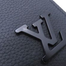 将图像加载到图库查看器中，LOUIS VUITTON Alpha Wearable Wallet NoirM59161 Grained Calf Leather LV Aerogram
